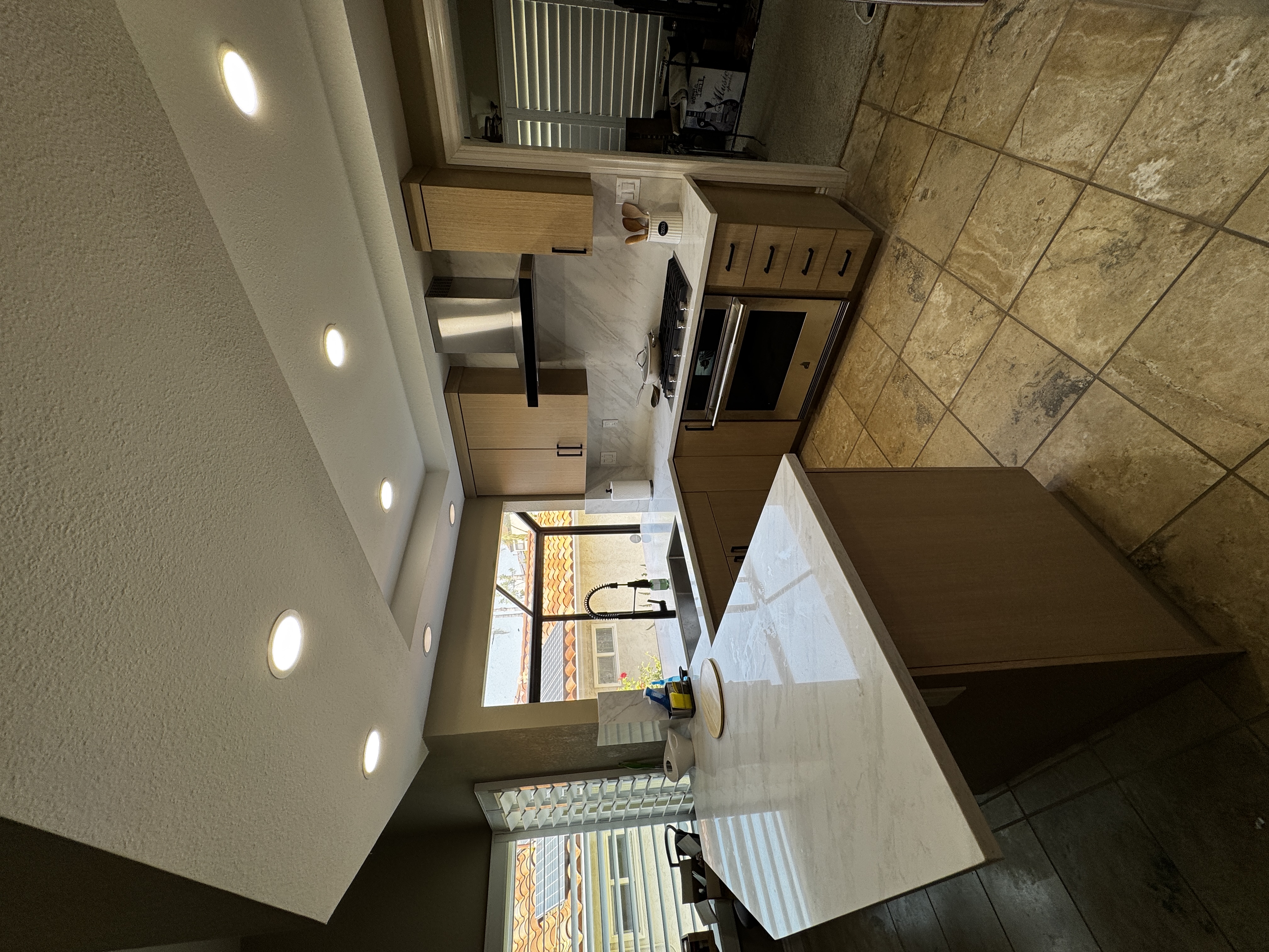 Existing kitchen refreshed with a new island